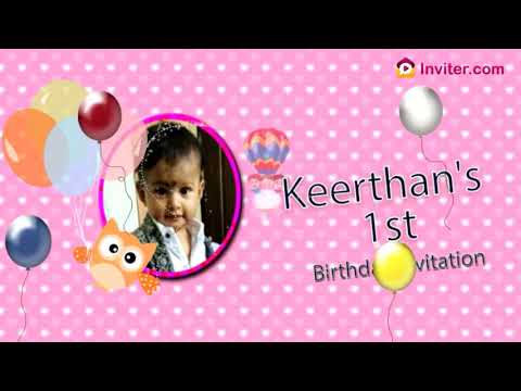 Keerthan's Birthday Invitation