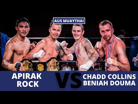 Apirak / Rock Vs Chadd Collins / Beniah Douma - Tag Team Muaythai