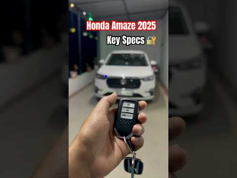 Honda Amaze Key Features 2025 ✅ #hondaamaze #keyfob #dzire2025 #hondaamaze2025