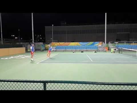 Aleksandra Krunic na treningu u Riju