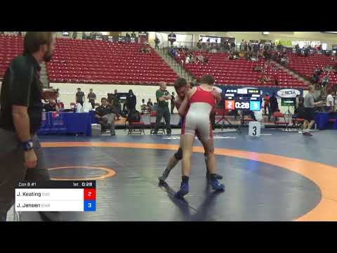 2018 Marine Corps US Open/UWW Junior Freestyle 70 Con 8 #1 - Jake Keating (CWC) Vs. Jaron Jensen (