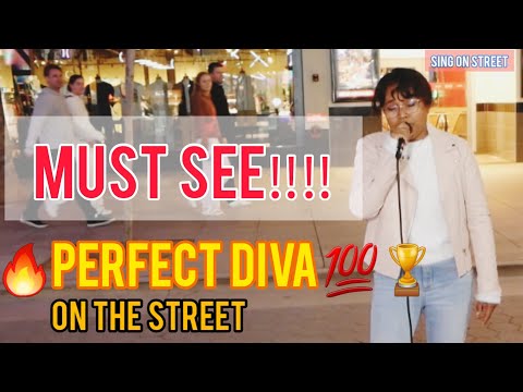 WOW!!😮Passerby Stuns Crowd With Breathtaking Voice!💯Random Singer🍀Celine Dion - Because You Loved Me