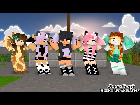 APHMAU SEXY DANCE CREW | KIM, KC, MICHI, MACNCHEESEPLZ | CHICKEN WINGS MEME - Minecraft Animation