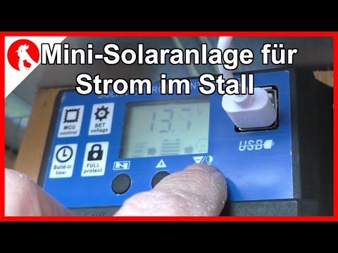100  Mini Solaranlage für Strom im Kükenstall - Jensman and the Huhns