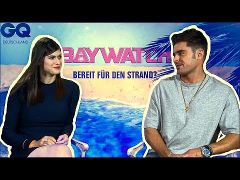 Zac Efron Makes Alexandra Daddario Blush (Flirty Interview)