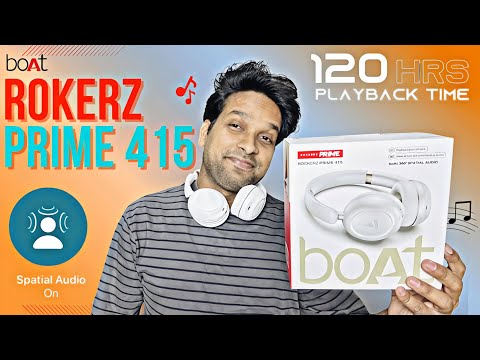 Thumbnail for Massive Playtime 120hours 🔥 boAt Rokerz Prime 415 Headphones 🎧 Review | New launch | boAt