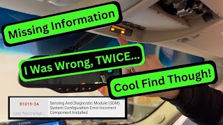 Tahoe Airbag Incorrect Component Installed But Everything is Original...