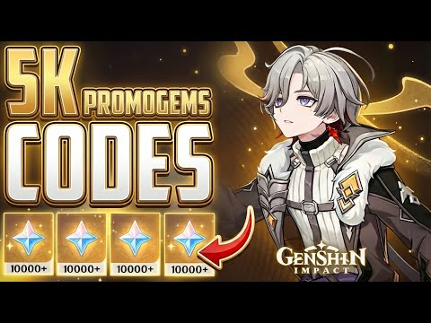5K Promogems - Genshin Impact New Redeem Codes 2026 | 100% Working Primogems Codes Today
