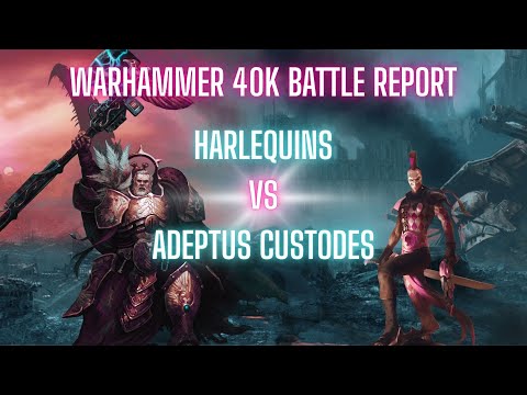 Harlequins VS Adeptus Custodes! Warhammer 40k Competitive Battle Report