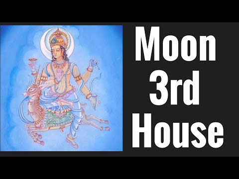 Moon in Third House (Moon 3rd house) Vedic Astrology