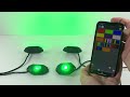 LED RGB podsvietenie podvozku 12V / 24V - Bluetooth / 12x3W LED - Video Youtube