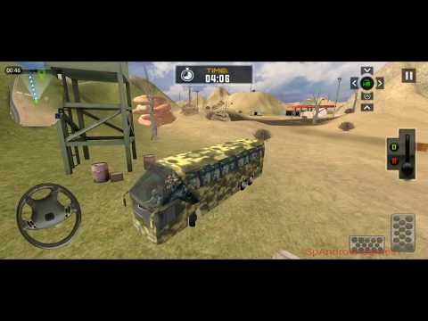 US Army Cargo Truck Transport Offroad Military Bus Driver - Android GameplayHD