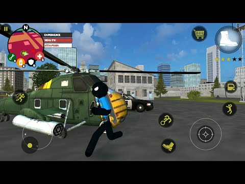 US Police Stickman Rope Hero VS US Police Stickman Miami Hero Gameplay