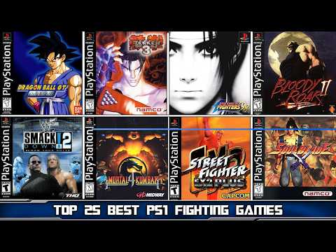 TOP 25 BEST FIGHTING GAMES on PS1 | Must try