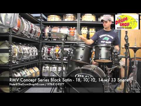 RMV Concept Series Drumset - Black Satin - The Drum Shop North Shore