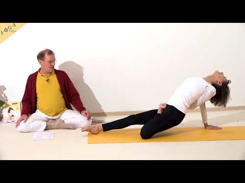 Gebundener halber Lotus in der schiefen Ebene - Yoga Asana Lexikon