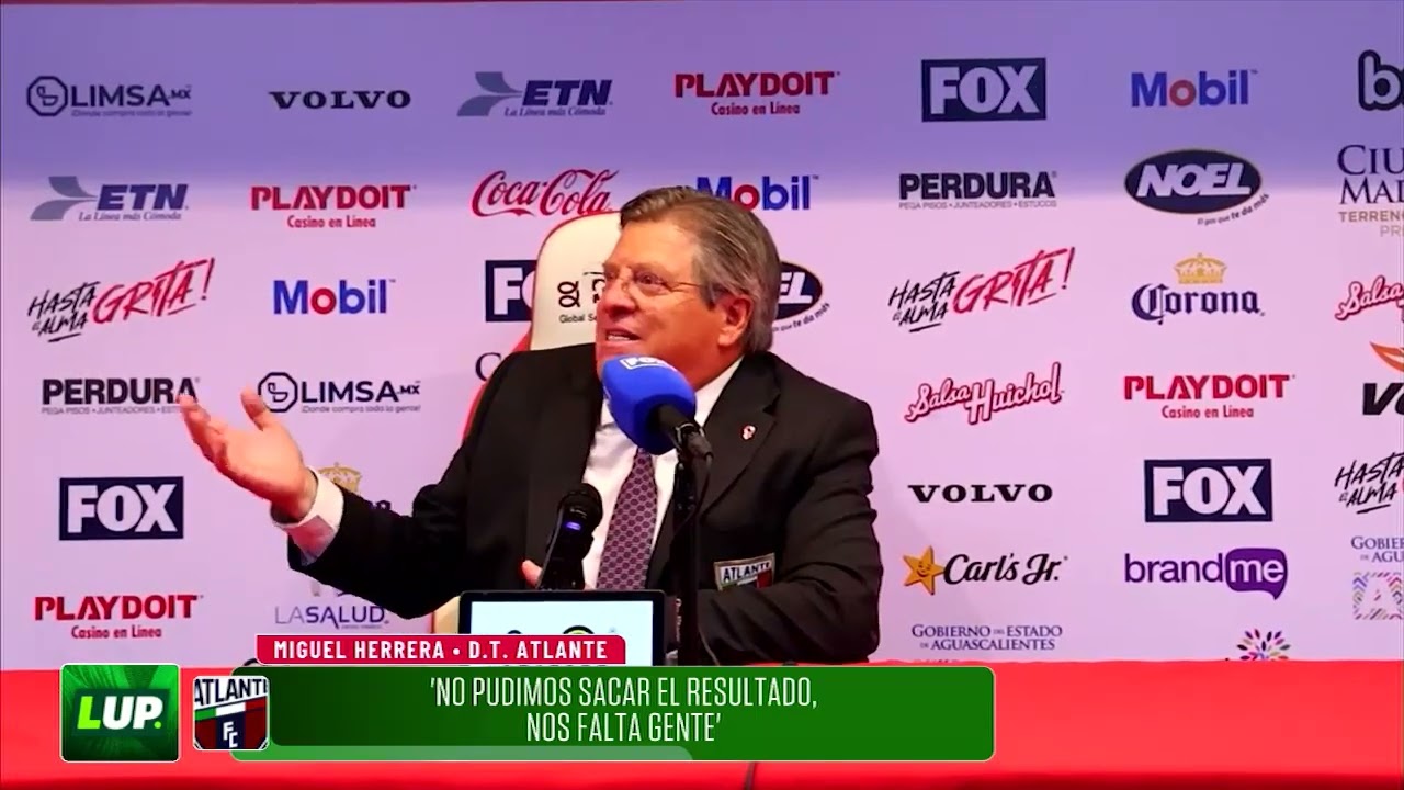 MIGUEL HERRERA se QUEJA del ARBITRAJE después de la DERROTA del ATLANTE