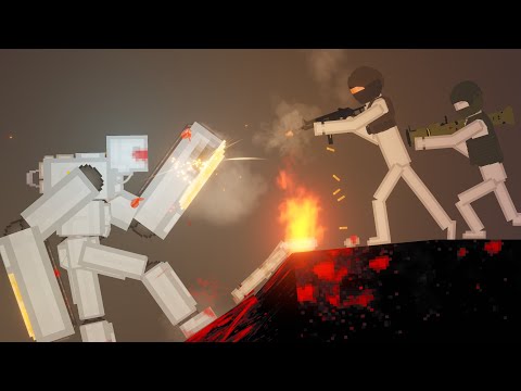 Modified Robots Vs Humans in People Playground