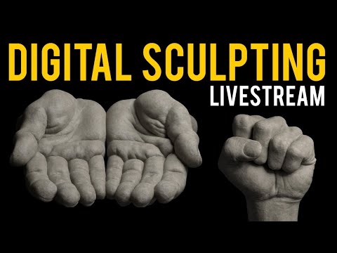 Sculpting a Hand from Scratch using ZBrush @artofjhill (LIVESTREAM)