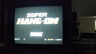 Sega Super Hang On 1987 Arcade: Actual Hardware Gameplay