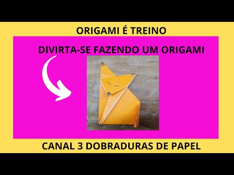 COMO FAZER RAPOSA EM SULFITE AMARELO
