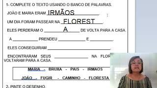 Complete O Texto Com As Palavras Abaixo