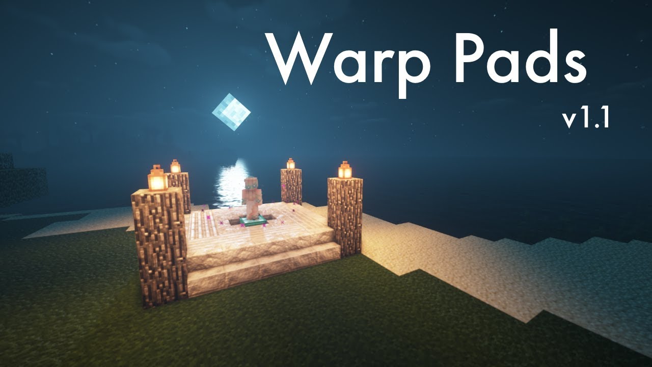 Warp Pads v1.1 Data Pack for Minecraft 1.14.4+