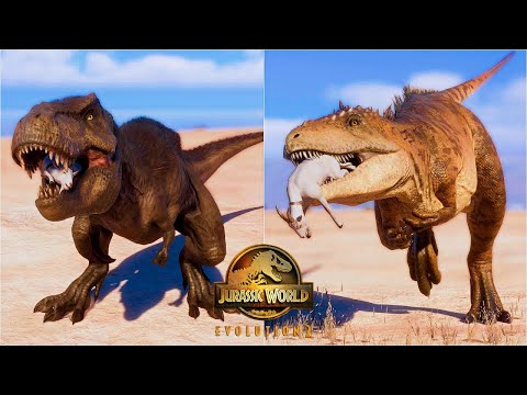 All Carnivore Dinosaurs Goat Hunting Animation in Jurassic World Evolution 2
