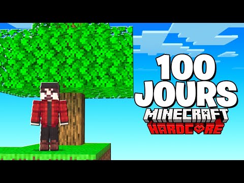 I survived 100 DAYS in Skyblock Hardcore on Minecraft!