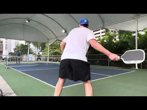 Pickleball Rec Play in Panama Willy & Jeff vs Cesar & Sam