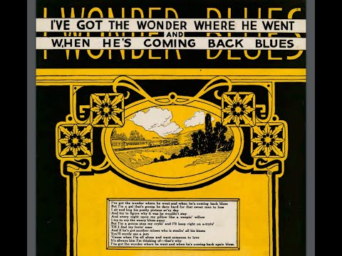 Victor Arden & Phil Ohman "I've Got The Wonder Where He Went And When He's Coming Back Blues" (1922)