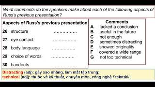D60new. IELTS Listening Cambridge 13 Test 2 Section 3: Planning a presentation on nanotechnology