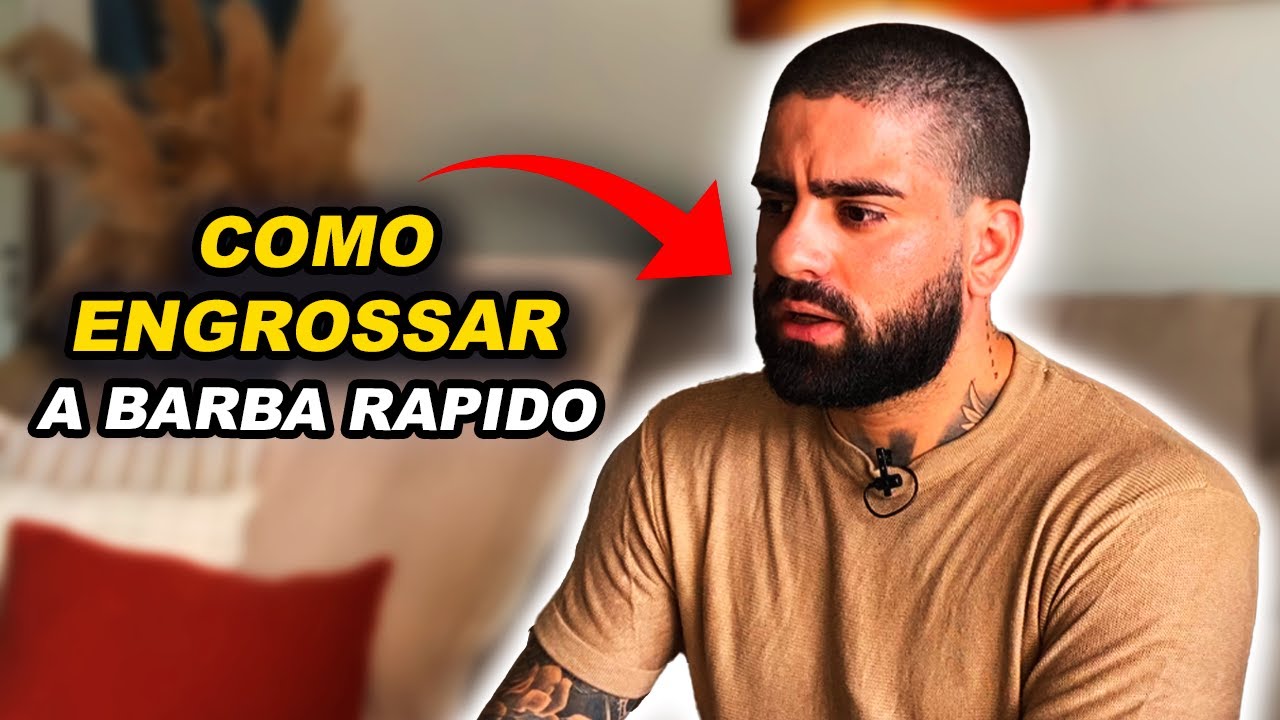 COMO ENGROSSAR A BARBA RAPIDO - 2 DICAS | BARBA PRETA