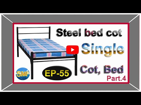 Metal Steel Single Bed, Without Storage, Size: 30