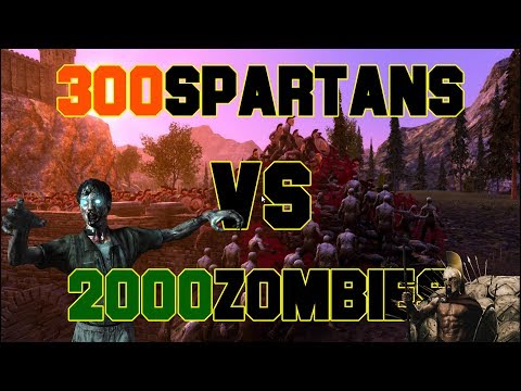 [300 Spartans] VS [2000 Zombies] - Ultimate Epic Battle Simulator