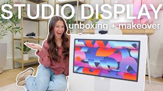 APPLE STUDIO DISPLAY unboxing 2026 & desk makeover for productivity! (my dream desk setup 😩)
