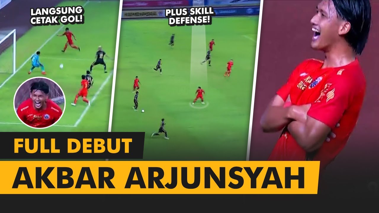 FULL DEBUT! • Akbar Arjunsyah • Skill & Gol Debut di Persija Sekaligus Liga 1
