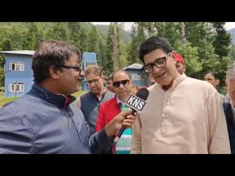 MLA Pahalgam #altaf_kaloo in conversation with #KNS South Bureau Head Tassaduq Rashid.