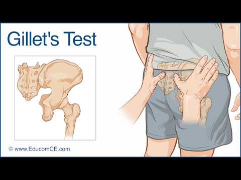 Gillet's Test for Sacroiliac dysfunction - Chiropractic Online CE™