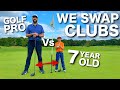 Golf Pro Vs 7 Year Old SUPERSTAR WE SWAP CLUBS