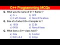 C++ MCQ | c++ mcq questions and answers