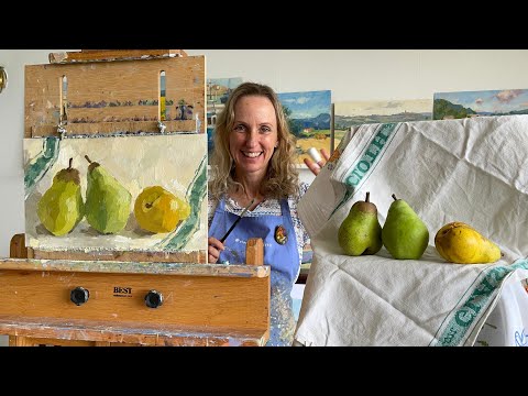 Pears Still Life Demo with Commentary