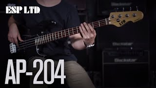 Video thumbnail for LTD AP-204 BASS SERIES - CHARCOAL METALLIC by ESP Guitars Australia