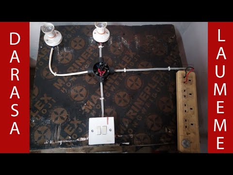 DARASA LA UMEME jifunze kuwasha taa mbili  kwa tumia swich ya njia mbili