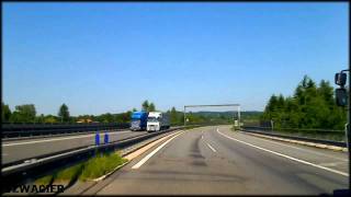 preview picture of video '184 - Czech Rep. - Poland. R48 / S1 E75 E462 - Český Těšín - Cieszyn. Border Crossing [HD]'