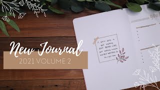 2021 Bullet Journal Vol 2 | New Journal Set Up | Journal with Me | Bullet Journal Setup | New Bujo
