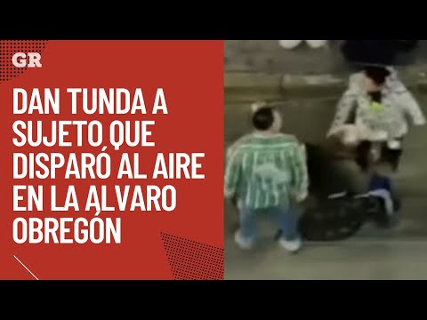 Dan tunda a sujeto que disparó al aire en Álvaro Obregón