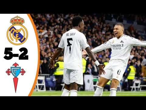 Real Madrid vs Celta de Vigo 5-2 All Goals & Highlights 2025