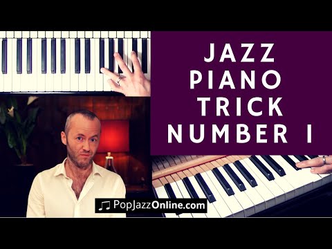 A very clever Jazz Piano Trick that sounds good 🎹😃 - Jazz piano keyboard lesson