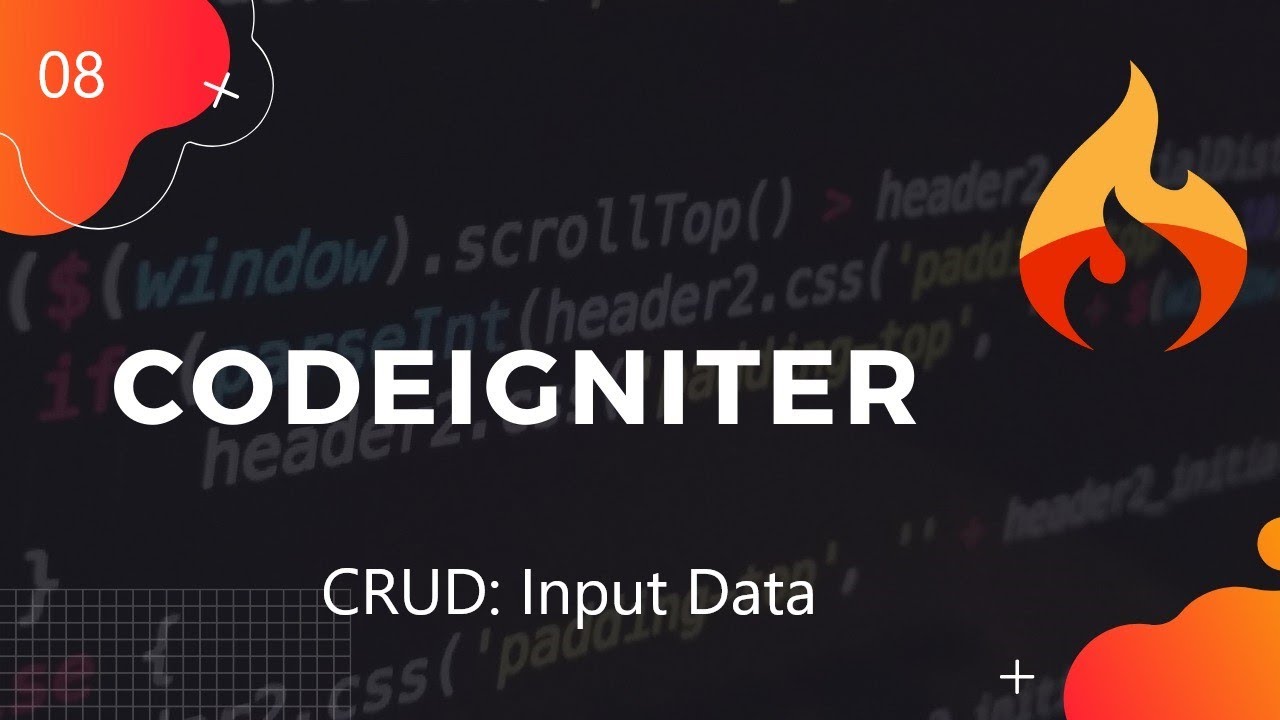 CRUD   Input Data pada CI